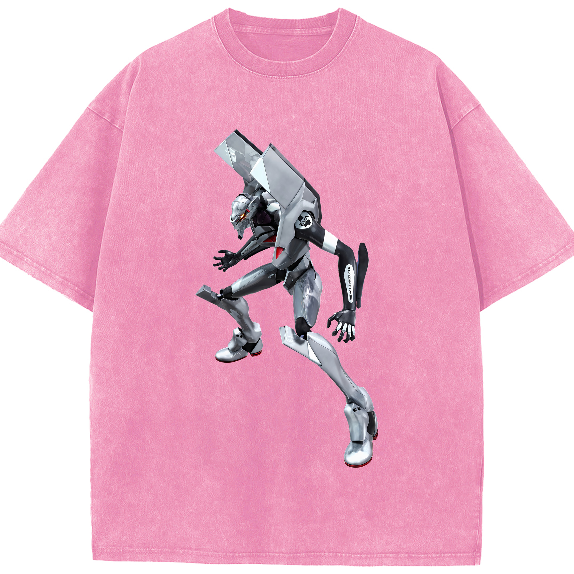 （画像用） EVA 新世紀エヴァンゲリオン 綿100% ヴィンテージ風 半袖Tシャツ（フロントプリント）